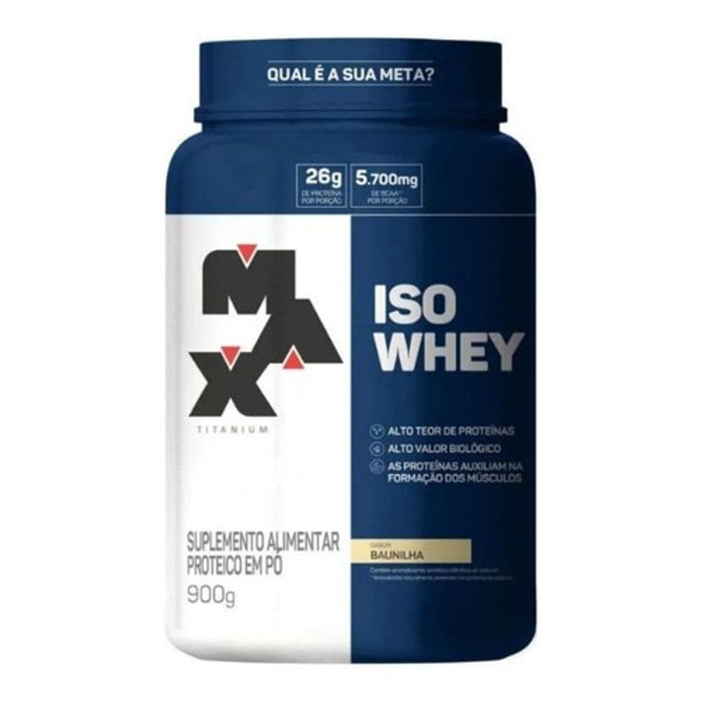 Whey Protein Isolado Iso Whey (900g) Max Titanium