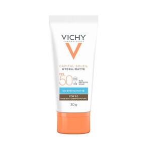 Protetor Solar Vichy Capital Sole Hydra Matte FPS 50 Cor 5.0 30g