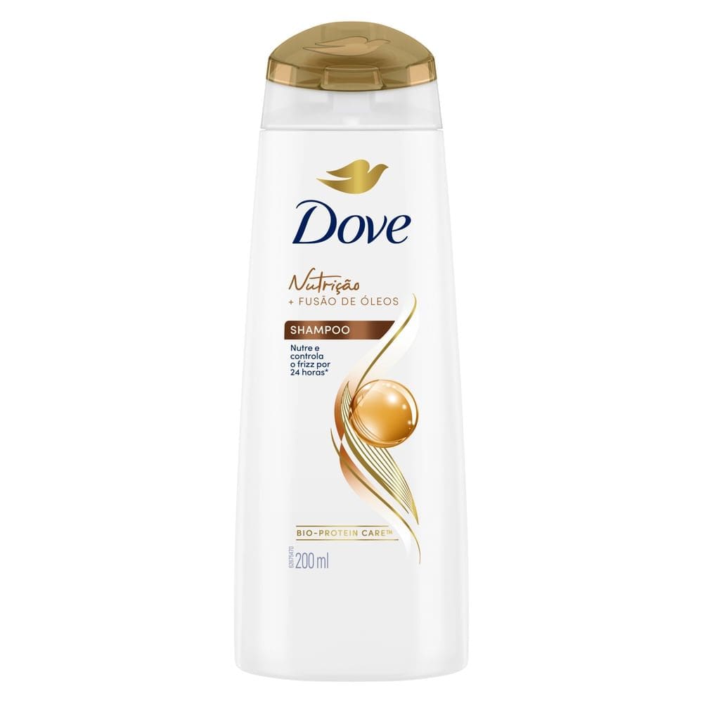 Shampoo Dove Nutrição Mais Fusão de Óleos 200ml