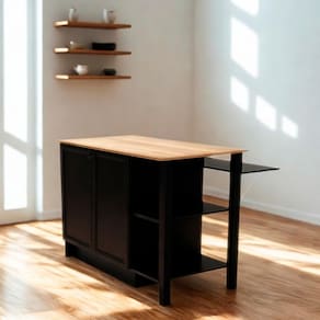 Bancada Gourmet Ilha Cozinha Ditália 2 Portas CD-1028 Cozy