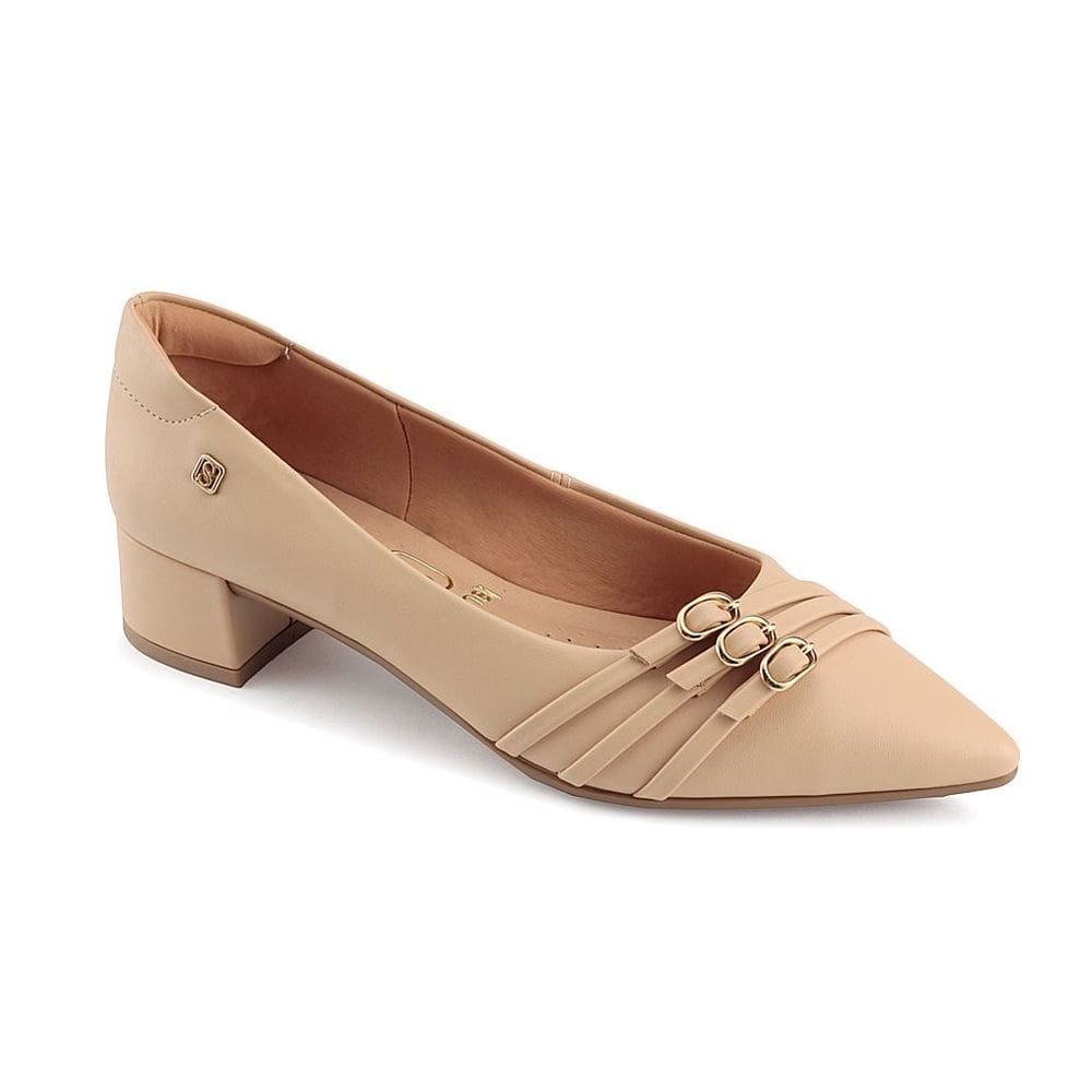 Sapato Scarpin Salto Baixo Feminino Santinelli 1546-063-251
