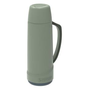 Garrafa Térmica 1L ampola de vidro Verde Cristal Soprano