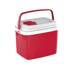 Caixa Térmica Cooler 32L com tampa de acesso rápido Vermelho Tropical Soprano