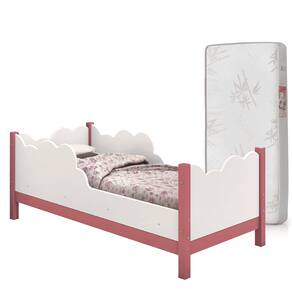 Cama Infantil Cristal 100% MDF com Grade de Proteção + Colchão 150x70 D18 Inmetro