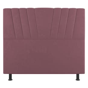 Cabeceira Cama Box Casal Queen Size Dublin 160cm Suede Rosê - Abmaza
