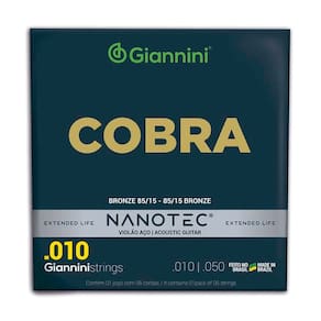 Encordoamento Violao Giannini Geefle Pn Bronze 85/15 Protetiva Nanotec 0.010
