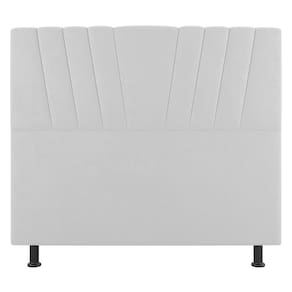 Cabeceira Cama Box Casal Queen Size Dublin 160cm Sintético Branco - Abmaza