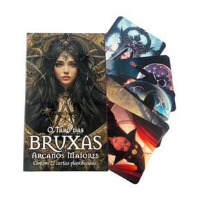 O Tarô das Bruxas Arcanos Maiores 22 Cartas + Presente