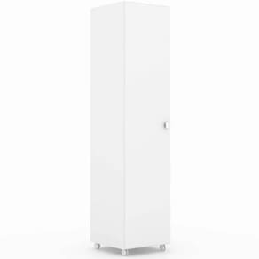Armário Organizador Lavanderia Multiuso com 1 Porta 2 Nichos Branco AM3100 Tecnomobili Cozinha Área de Serviço