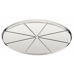 Forma Assadeira De Pizza Vincos Tramontina Aço Inox 30cm