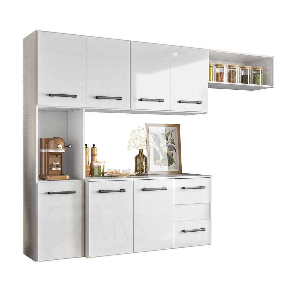 Cozinha Juliete Suspensa Branco Nicioli