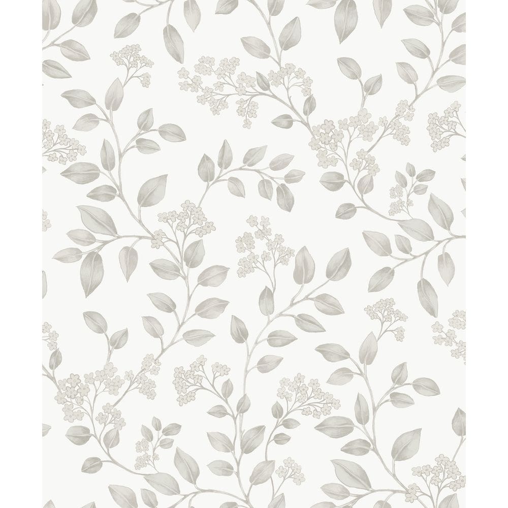 Papel de Parede Icon Folhagem Cinza IC3006