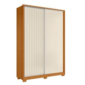 Guarda Roupa Solteiro 160cm Rizatto Flex A02 Off/Cinamomo - Mpozenato