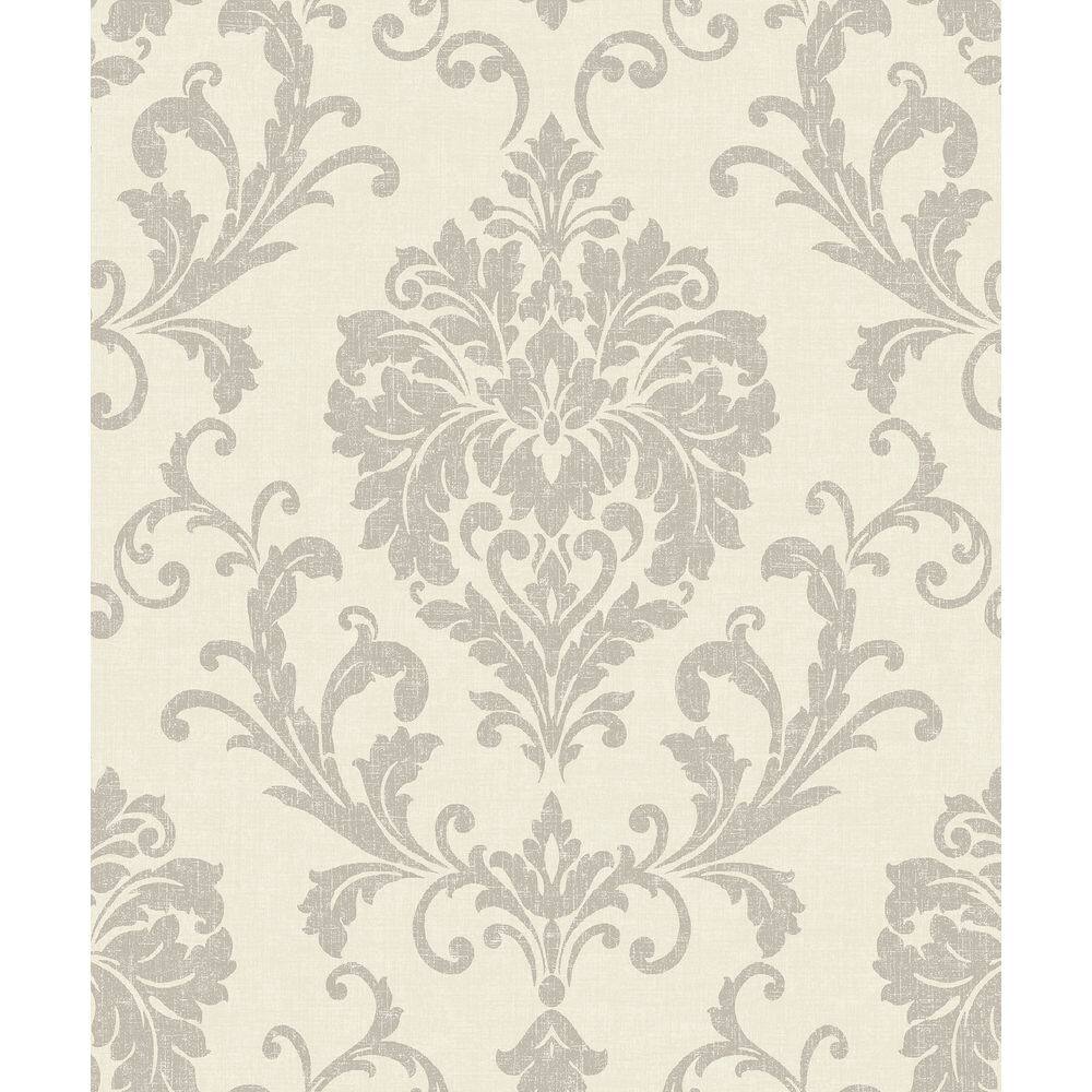 Papel de Parede Icon Damask Cinza IC2001