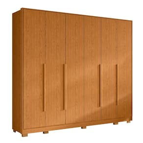 Guarda Roupa Casal 270cm 6 Portas Fascine A02 Cinamomo - Mpozenato