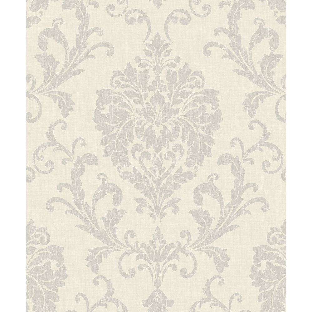 Papel de Parede Icon Damask Cinza IC2002