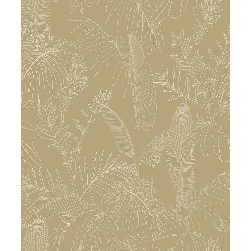 Papel de Parede Icon Folhagem Bege A69302
