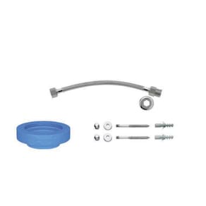 Kit De Instalação Para Bacia Com Caixa Com Fixação Vertical Deca Cromado 1200.C.Kit.Pcd