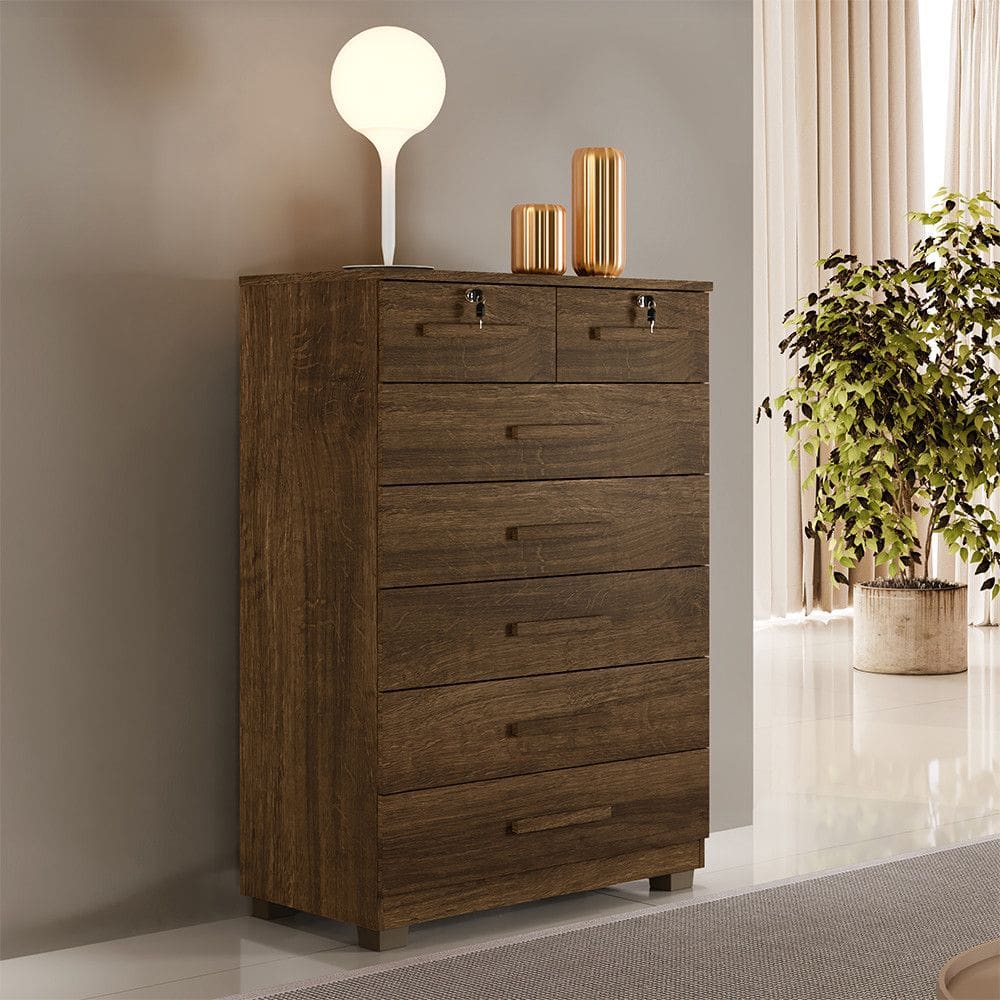 Cômoda 7 Gavetas com Pés Barcelona Benetil