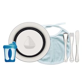 Kit Infantil Le Petit para Refeição Azul em Aço Inox 6 Peças Tramontina 64250/640