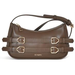 Bolsa Crossbody Via Marte Com Fivelas e Alça Longa Shoulder Ajustável B1-203