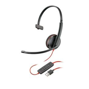 Headset Poly Blackwire C3210 Mono USB-C+USB-A 8X214A6