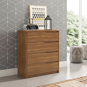 Cômoda com 4 Gavetas Átria Amêndola Touch Demóbile