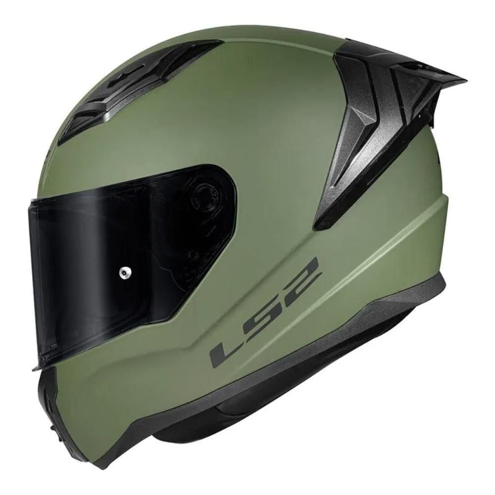 Capacete Ls2 Ff810 Vigo Monocolor Verde Militar Fosco