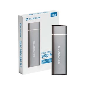 Case para SSD M.2 NVMe - USB-C - 10 Gbps - Bluecase BCPN2C-01