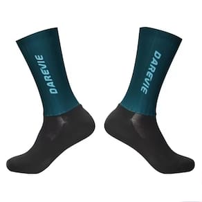 Meia Ciclismo Aero Darevie Aerodinâmica Siliconada Ice Longa 3/4 Anti - Sleep Adulto