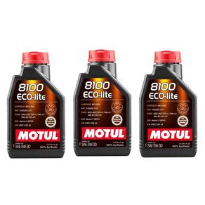 KIT 3L Óleo De Motor Alta Economia Motul 8100 Ecolite 5w30 Api Sp TOYOTA HYUNDAI KIA FORD HONDA MAZDA MITSUBISHI NISSAN