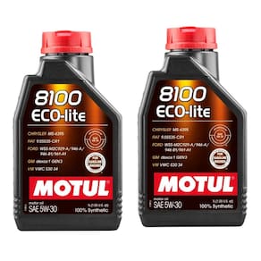 KIT 2L Óleo De Motor Alta Economia Motul 8100 Ecolite 5w30 Api Sp TOYOTA HYUNDAI KIA FORD HONDA MAZDA MITSUBISHI NISSAN