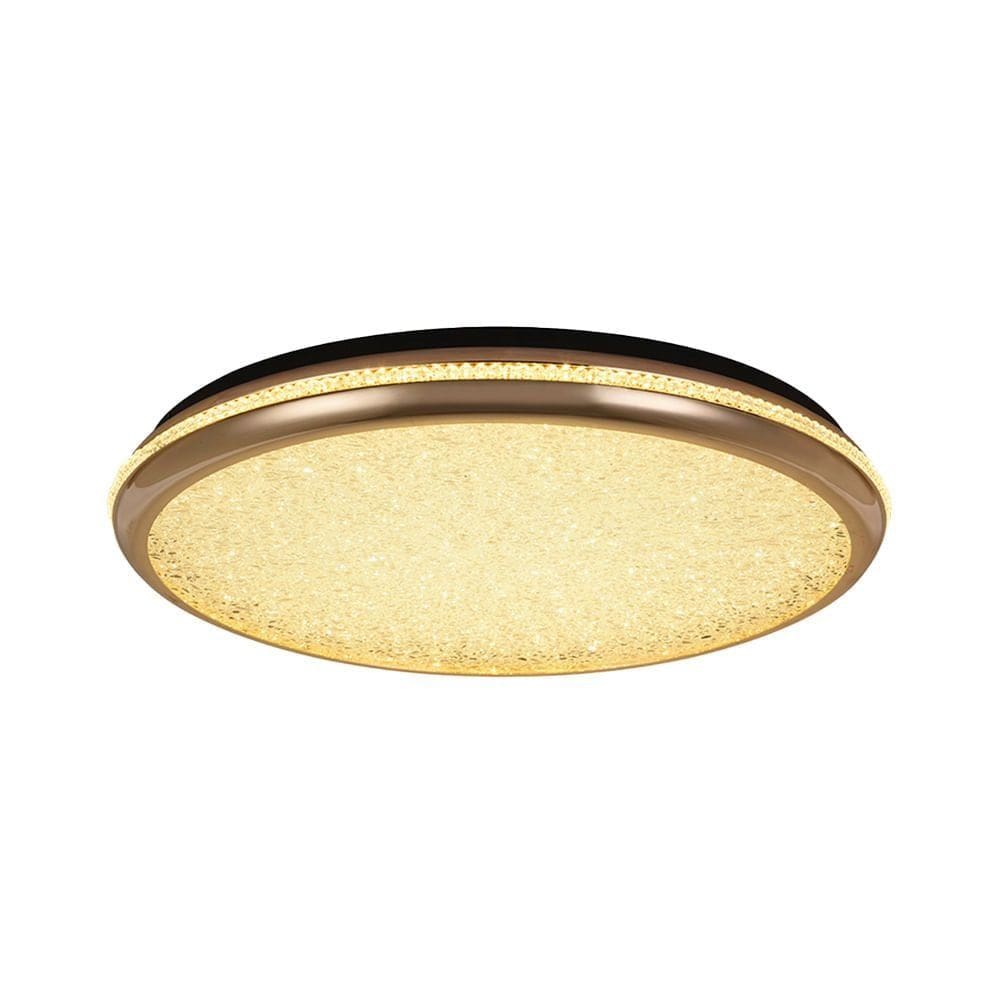 Plafon Nordecor Zova 2745 58cm Led Bivolt Ouro Brilho