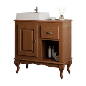 Gabinete para Banheiro 1 Porta 1 Gaveta com Cuba Dália 3064 - Imbuia Glazer