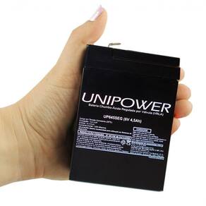 Bateria Unipower Up645seg 6v 4.5ah Para Seguranca- Nobreak