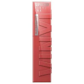 Batom Líquido Maybelline NY Super Stay Vinyl Ink - Peachy 15