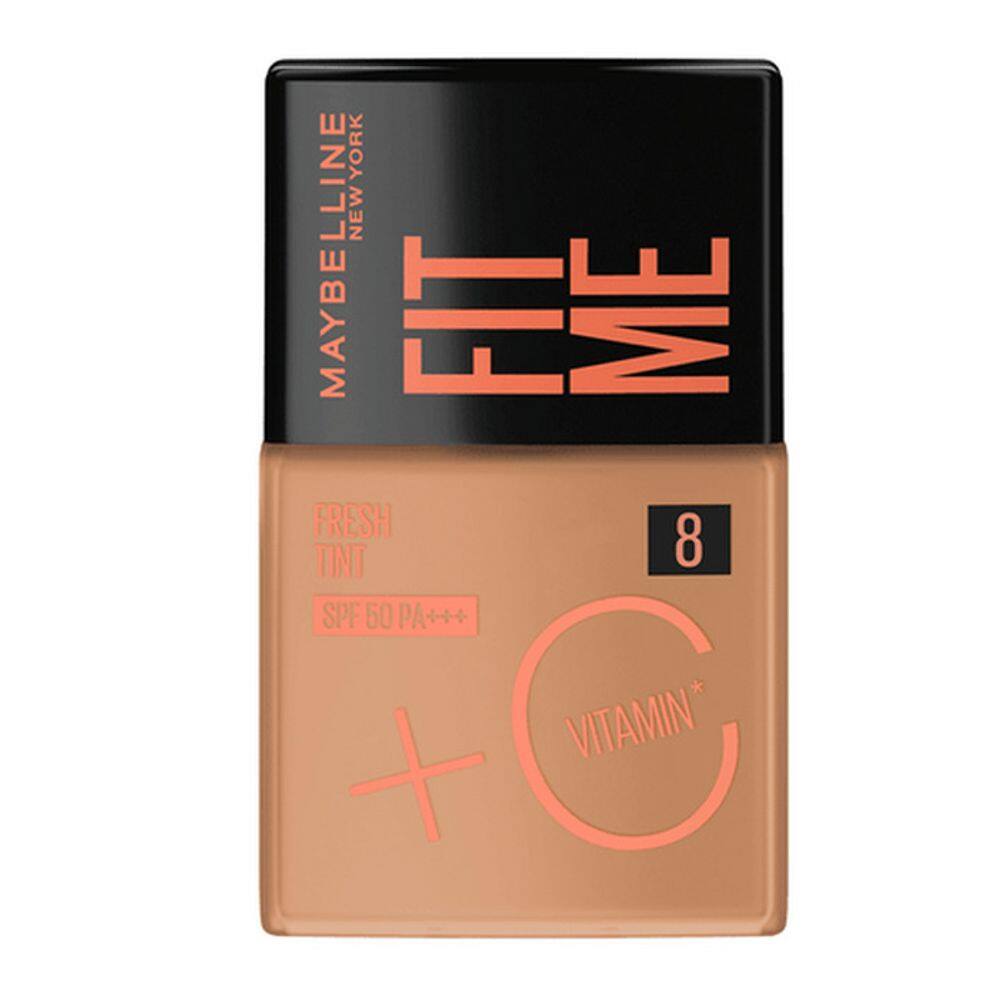 Base Líquida Maybelline Fit Me Fresh Tint FPS50 Cor 8 Vitami