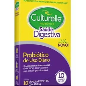 Culturelle Probiótico Saúde Digestiva Com 10 Cápsulas