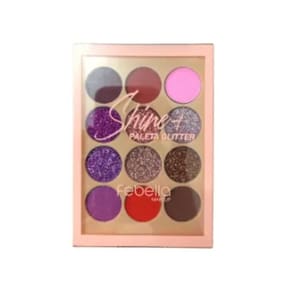 Paleta de Sombras Shine Glitter Cor 2 - Febella