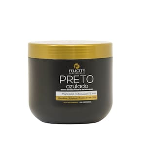 Mascara Tonalizante Preto Azulado FelicityProfessional 500Gr