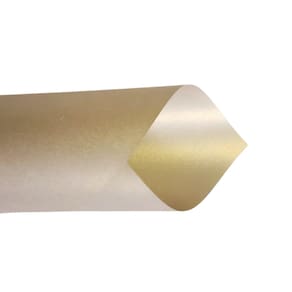Papel Perolado 180g – Formato A4 - Platinum Gold Frente e Verso - 10 folhas