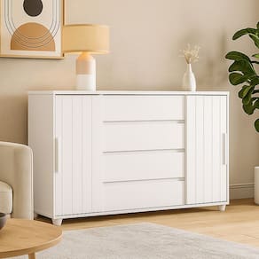 Cômoda Gaveteiro Organizador 4 Gavetas Vivace Branca