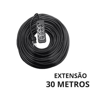 Extensão Elétrica 30m Reforçada Cabo PP 2x2 5mm 10A Segura