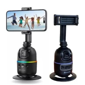 Suporte Rastreamento Facial 360 Automático Controle de Gesto
