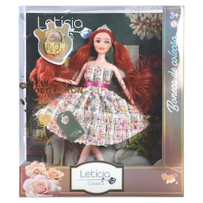 Boneca Leticia Classica - Boneca de Colecao - Ruiva TERRACO