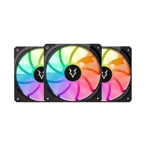 Kit 3 Fans Husky Arctic Breeze ARGB 120mm Preto - HKCF300PT