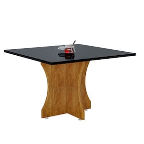 Mesa Quadrada Estilo Ideal para Apartamentos e Espaços Sofisticados Em MDF 80x80