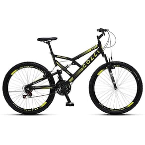 Bicicleta Colli GPS Aro 26 Dupla Suspensão Full 21 Machas