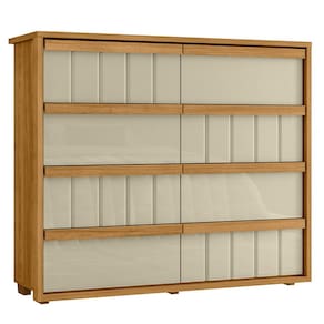 Cômoda Grande 8 Gavetas 100% MDF Ripada Talita