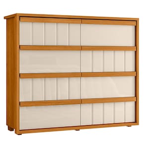 Cômoda Grande 8 Gavetas 100% MDF Ripada Talita